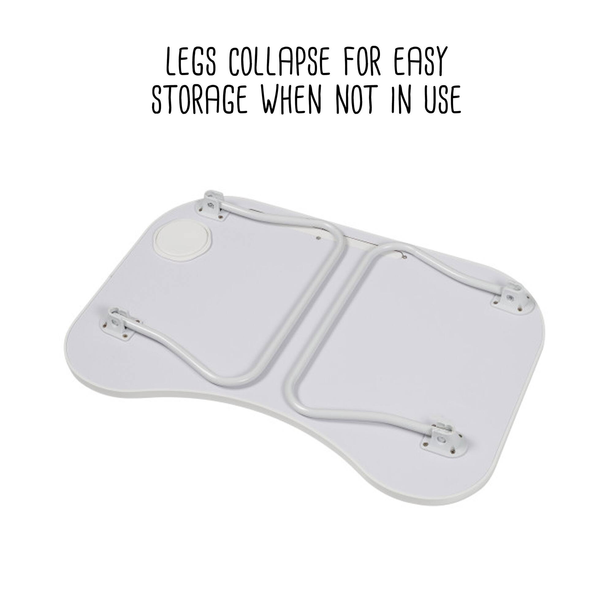 Gray & White Collapsible Folding Lap Desk